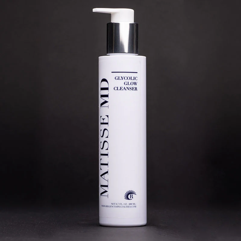 Matisse MD Glycolic Glow Cleanser bottle with pump dispenser